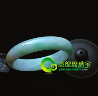 三彩翡翠玉手鐲-千嬌百媚53