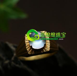 緬甸莫谷天然月光寶石-月光石-裸石-戒指