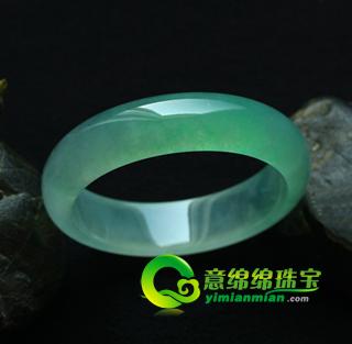 老坑玻璃種天然熒光翡翠A貨玉手鐲-57.6內(nèi)徑