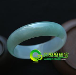老坑冰種天然翡翠A貨玉手鐲58.6內(nèi)徑加寬厚