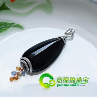 緬甸老坑玻璃種滿(mǎn)綠墨翠天然翡翠A貨玉掛件
