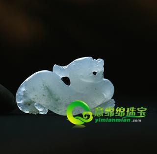 緬甸老坑冰種天然翡翠A貨玉貔貅掛件（特惠） 
