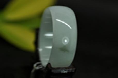 紫斗芳菲緬甸天然翡翠A貨圓形玉手鐲內(nèi)徑52MM （特）