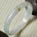 流雪飛花緬甸老坑天然翡翠貴妃玉手鐲A貨57mm