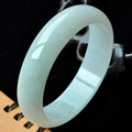 皎若秋月緬甸翡翠圓手鐲59.5mm
