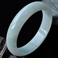 春風(fēng)瑞雪緬甸冰糯種翡翠圓手鐲56.5mm