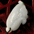 財(cái)勢(shì)順利緬甸翡翠白菜掛件