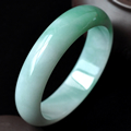 水靈秀氣緬甸天然翡翠圓形玉手鐲內(nèi)徑59MM