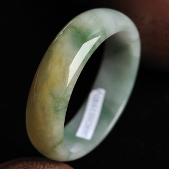 雅芙怡情天然老坑緬甸A貨翡翠貴妃手鐲 內(nèi)徑54.8MM