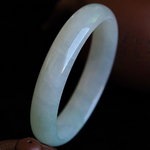 美撼凡塵緬甸老坑翡翠A貨圓形玉手鐲 內(nèi)徑53MM