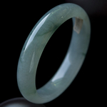 清辭麗曲老坑天然A貨翡翠圓形玉手鐲 內(nèi)徑56.6MM