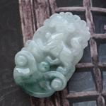 旺到福到緬甸天然翡翠生肖狗掛件