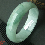 健康長(zhǎng)壽緬甸天然翡翠A貨冰糯種翡翠手鐲 內(nèi)徑55.5mm