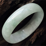 春雪滿(mǎn)庭緬甸老坑冰糯種翡翠手鐲 內(nèi)徑52MM