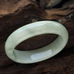 蘭質(zhì)蕙心天然緬甸A貨冰糯種翡翠手鐲 貴妃鐲 內(nèi)徑52mm