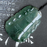 天然緬甸冰種翡翠竹節(jié)掛件 A貨玉竹節(jié)吊墜