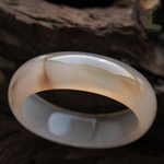 晨光熹微天然水草黃色瑪瑙手鐲 內(nèi)徑56mm