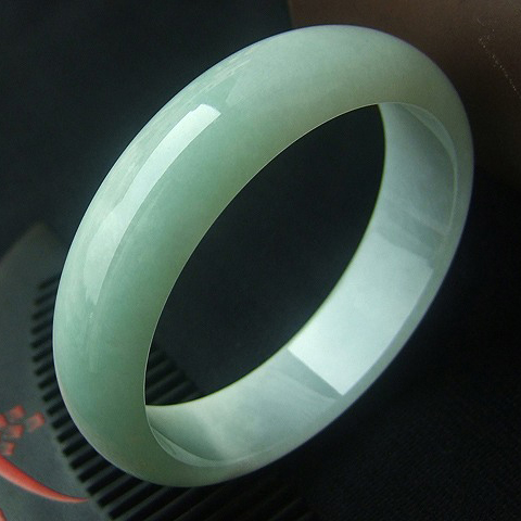 風(fēng)光旖旎天然緬甸A貨冰糯種翡翠手鐲  內(nèi)徑57mm
